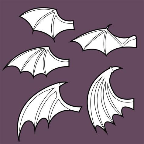 bat wing template