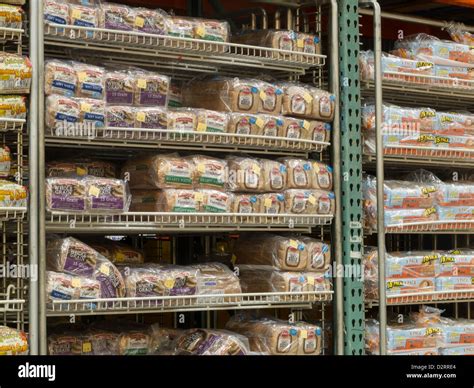 bread aisle costco usa stock photo alamy