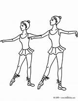Coloring Pages Performing Ballets Dancers Degage Sport Print Color Online Dance sketch template