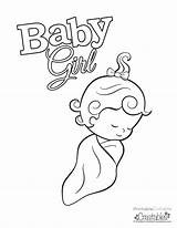 Coloring Baby Girl Pages Getcolorings sketch template