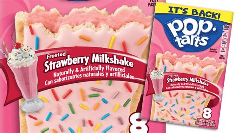 pop tarts brings back frosted strawberry milkshake flavor chew boom