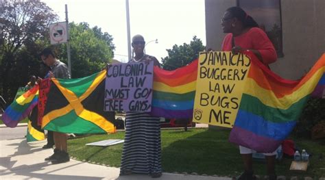 Caribbean Lgbt Activists Protest Jamaican Anti Sodomy Law Daily Xtra