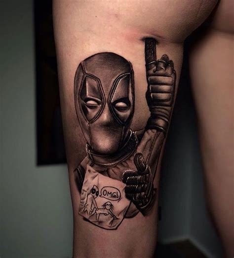 Actualizar 95 Imagen Tatuajes De Deadpool Blanco Y Negro