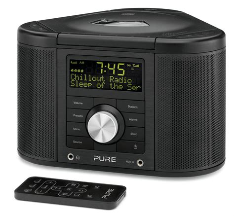 pure chronos cd series  dab fm alarm clock radio cd player hifi