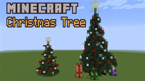 minecraft christmas tree schematic