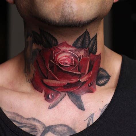 71 Amazing Rose Neck Tattoo Ideas [2024 Inspiration Guide]