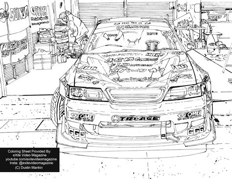 jdm drift coloring page japanese cars coloring page beat corona