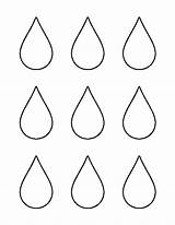 Raindrop Printable Pattern Raindrops Small Template Coloring Templates Outline Stencil Pages Rain Patterns Drops Clipart Drop Patternuniverse Crafts Print Kids sketch template