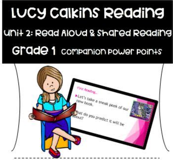 lucy calkins reading st grade read aloud shared reading unit