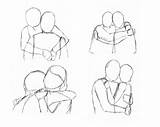 Hugging Letsdrawtoday sketch template