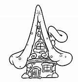 Fairy House Coloring Pages Christmas Illustration Snow Printable Getcolorings Color Getdrawings Preview sketch template