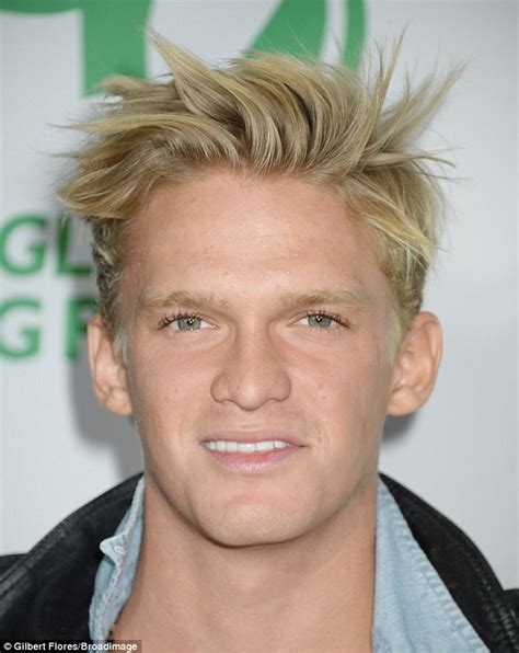 cody simpson spiky hair at global green event in hollywood