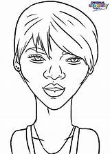 Coloring Rihanna Pages Celebrities Celebrity Getcolorings Color Categories sketch template