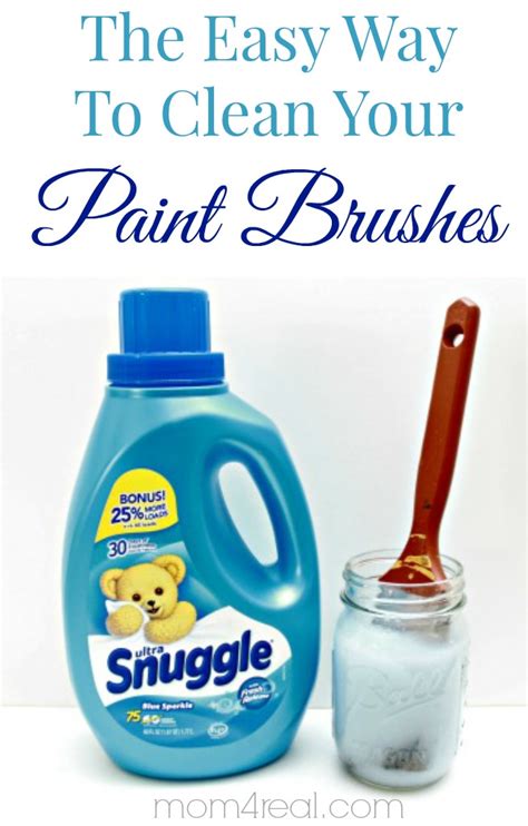 clean paint brushes tip   day mom  real