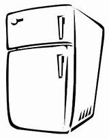 Refrigerator Sketch sketch template
