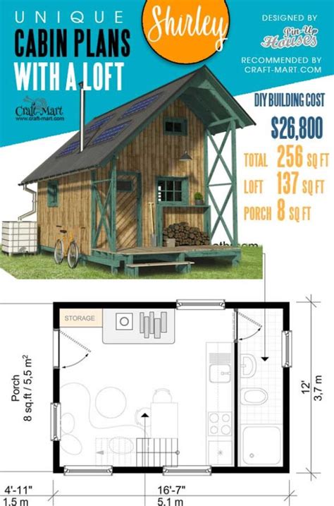 unique plans  tiny homes  cabins  loft craft mart