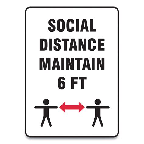 social distance signs  social distance maintain   white pk walmartcom walmartcom