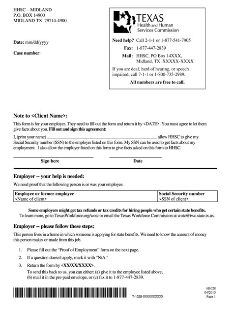 tx hhsc   fill  sign printable template   legal forms