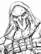 Overwatch Reaper Widowmaker Wang Qichao sketch template