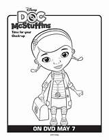 Doc Mcstuffins Disney Coloring Pages Printable Print Summer Cartoon Birthday Wish Kids Visit Mom Choose Board sketch template