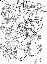 Coloring Rapunzel Pages Princess Disney Tangled Kids Fall Sheets Bestcoloringpagesforkids sketch template