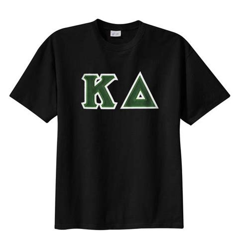 Kappa Delta Sewn On Greek Letter T Shirt Kappa Delta