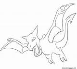 Coloring Aerodactyl Pokemon Pages Printable Rattata Book Print Explore Info Color sketch template