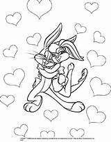 Bugs Looney Tunes Valentines Looneytunes sketch template