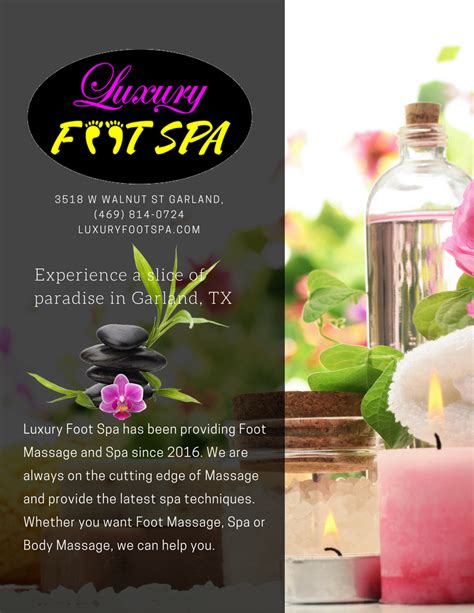 luxury foot spa   opportunity  express  positive values