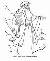 Commandments Coloring Ten Moses Pages Printable Getcolorings sketch template