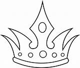 Crown Coloring Pages Kings sketch template