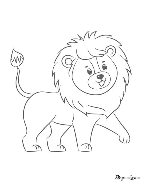 lion coloring pages skip   lou