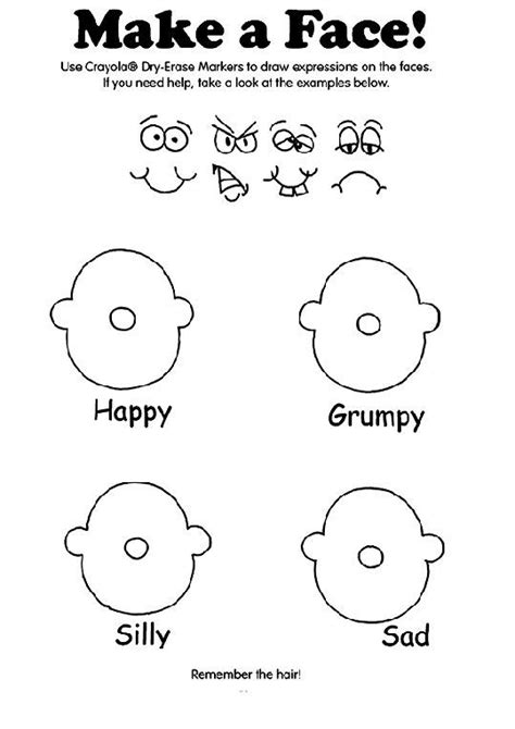 coloring pages  feelings emotions preschool emotions