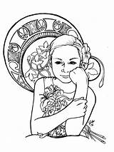 Nouveau Coloring Pages Inspiration Color Drawing Adults Adult Style Prefer Children Nggallery Justcolor sketch template
