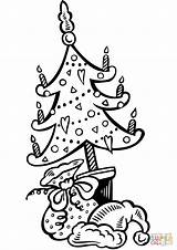 Weihnachtsbaum Geschenke Ausmalbild Ausdrucken Kostenlos sketch template