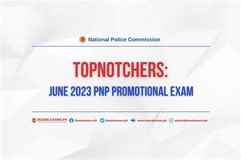 topnotchers june  pnp promotional exam napolcom board exams ph