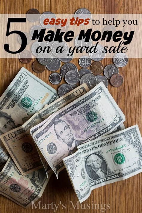 5 tips on how to make money on a yard sale