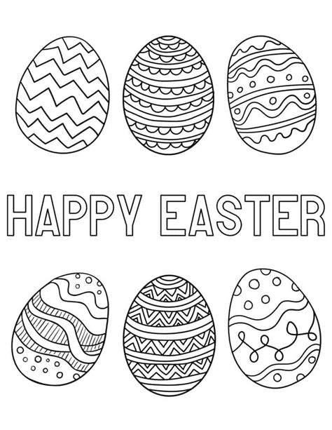 printable coloring pages easter egg