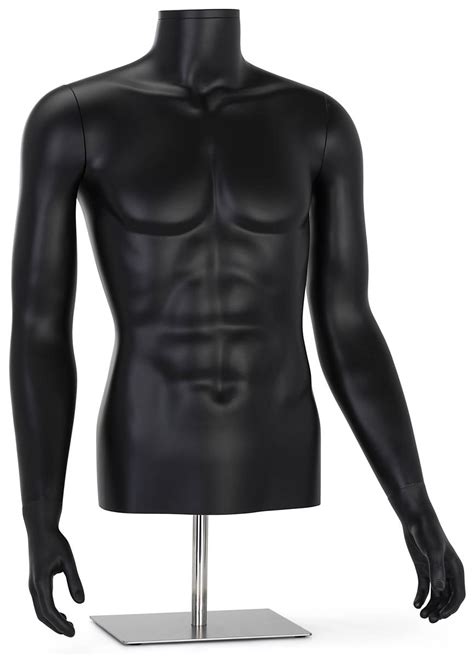 mature male  body mannequin removable arms