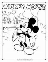 Mickey Mouse Coloring Disney Clubhouse Sheets Pages Color Printable Kids Club Printables House Print Cartoon sketch template