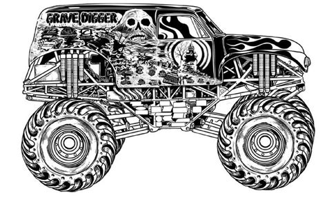 grave digger coloring pages coloring pages