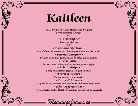 kaitleen meaning