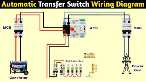 rv automatic transfer switch wiring diagram printable form templates  letter