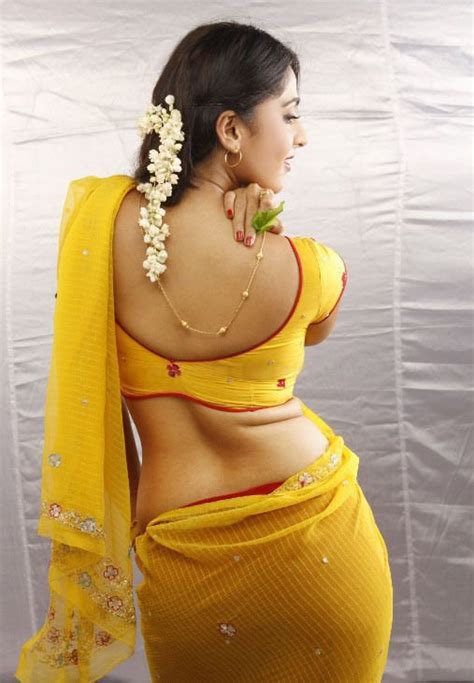 anushka shetty hot navel show in saree pics images stills photos gallery in vedam special