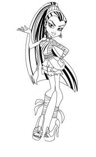 printable monster high coloring pages  kids monster high