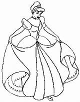 Mewarnai Putri Cinderella Cantik sketch template