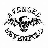 Sevenfold Avenged Cricut Band Lakers Clone Decals Wallpapersafari Konten Lanjut sketch template