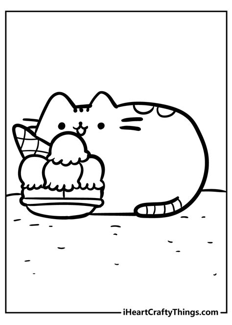 coloring pages  pusheen  cat