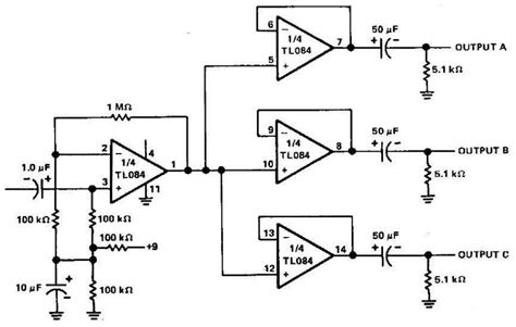 op amp active audio splitter  levels electrical engineering stack exchange