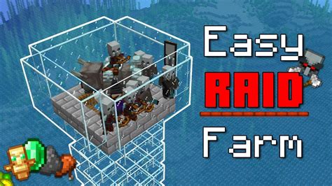 minecraft raid farm schematic